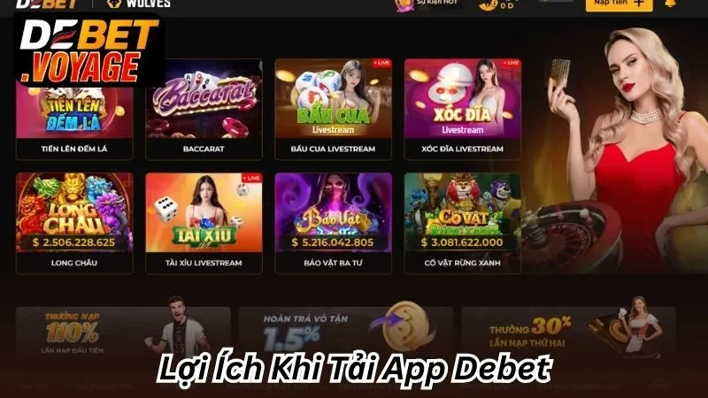Lợi Ích Khi Tải App Debet