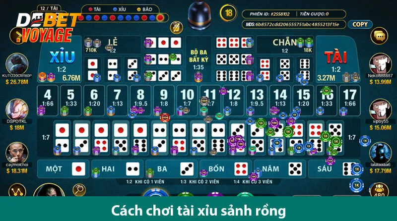 Bí kíp chơi tài xỉu sảnh rồng ăn tiền cực đã trên Debet 2 Bí kíp chơi tài xỉu sảnh rồng ăn tiền cực đã trên Debet